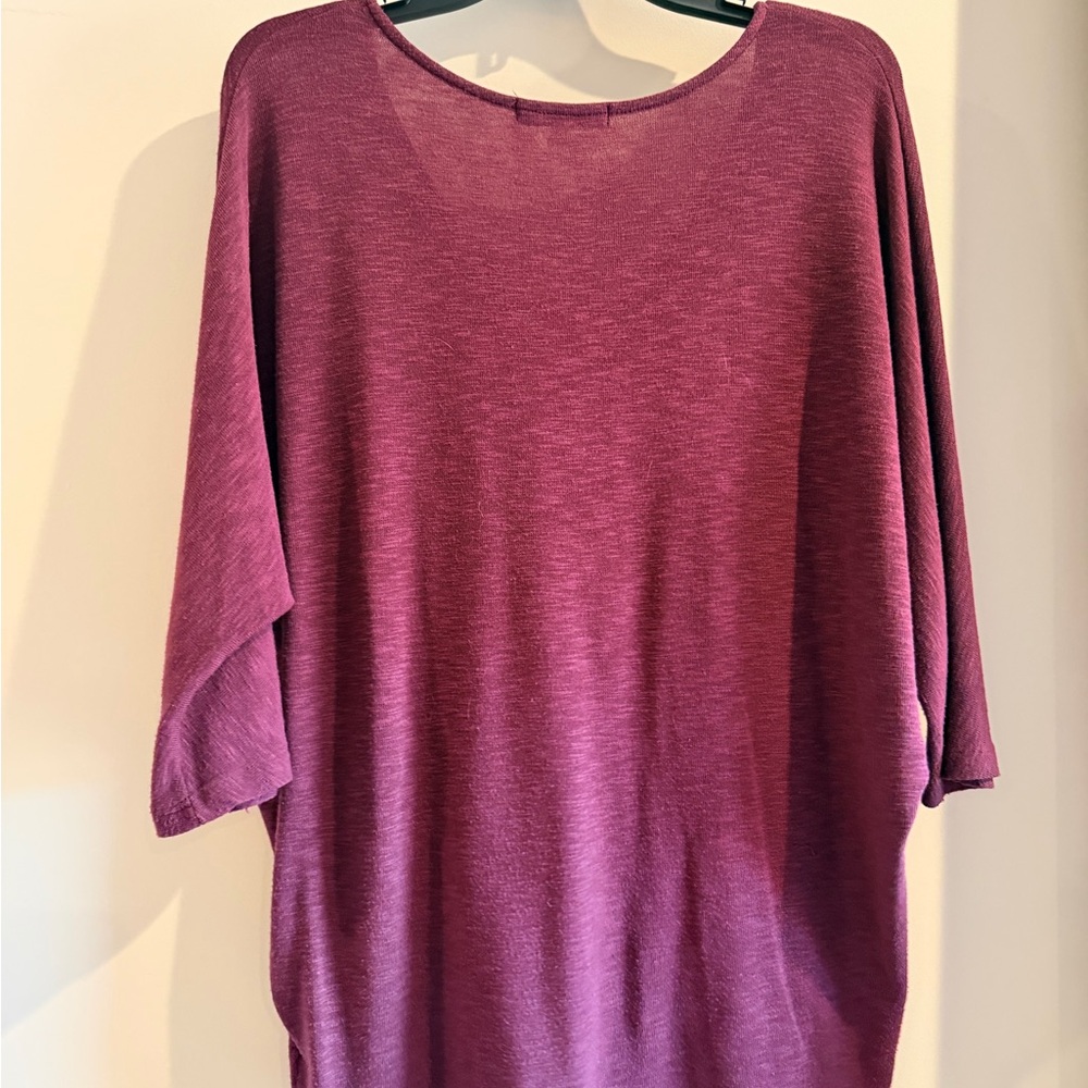 Laila Jayde Rich Plum Knit Top